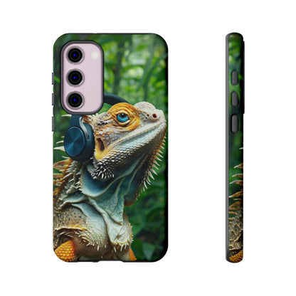 "Bearded Dragon - Jungle Beats" Mobile Phone Case