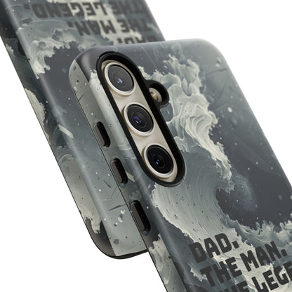 "Dad. The Man. The Legend" Mobile Phone Case (grey)