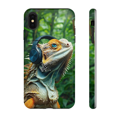 "Bearded Dragon - Jungle Beats" Mobile Phone Case