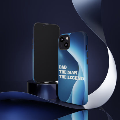 "Dad.  The Man.  The Legend" Mobile Phone Case (blue)