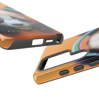 "Baby Panda wearing Headphones" Mobile Phone Case