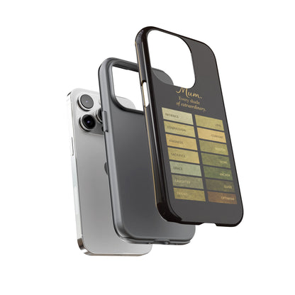 "Every Shade of Extraordinary" Mobile Phone Case (green)