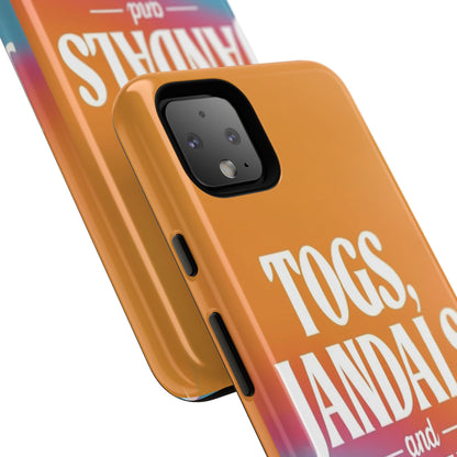 "Togs, Jandals and Sunnies" Mobile Phone Case