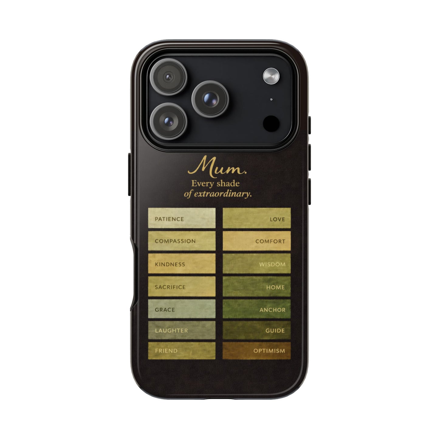 "Every Shade of Extraordinary" Mobile Phone Case (green)