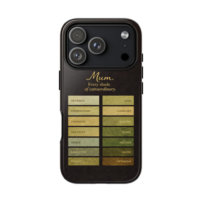 "Every Shade of Extraordinary" Mobile Phone Case (green)