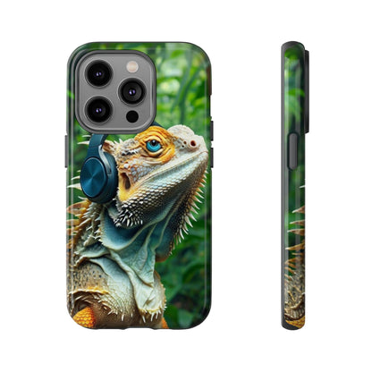 "Bearded Dragon - Jungle Beats" Mobile Phone Case