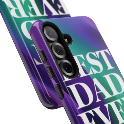 "Best Dad Ever" Mobile Phone Case (purple)