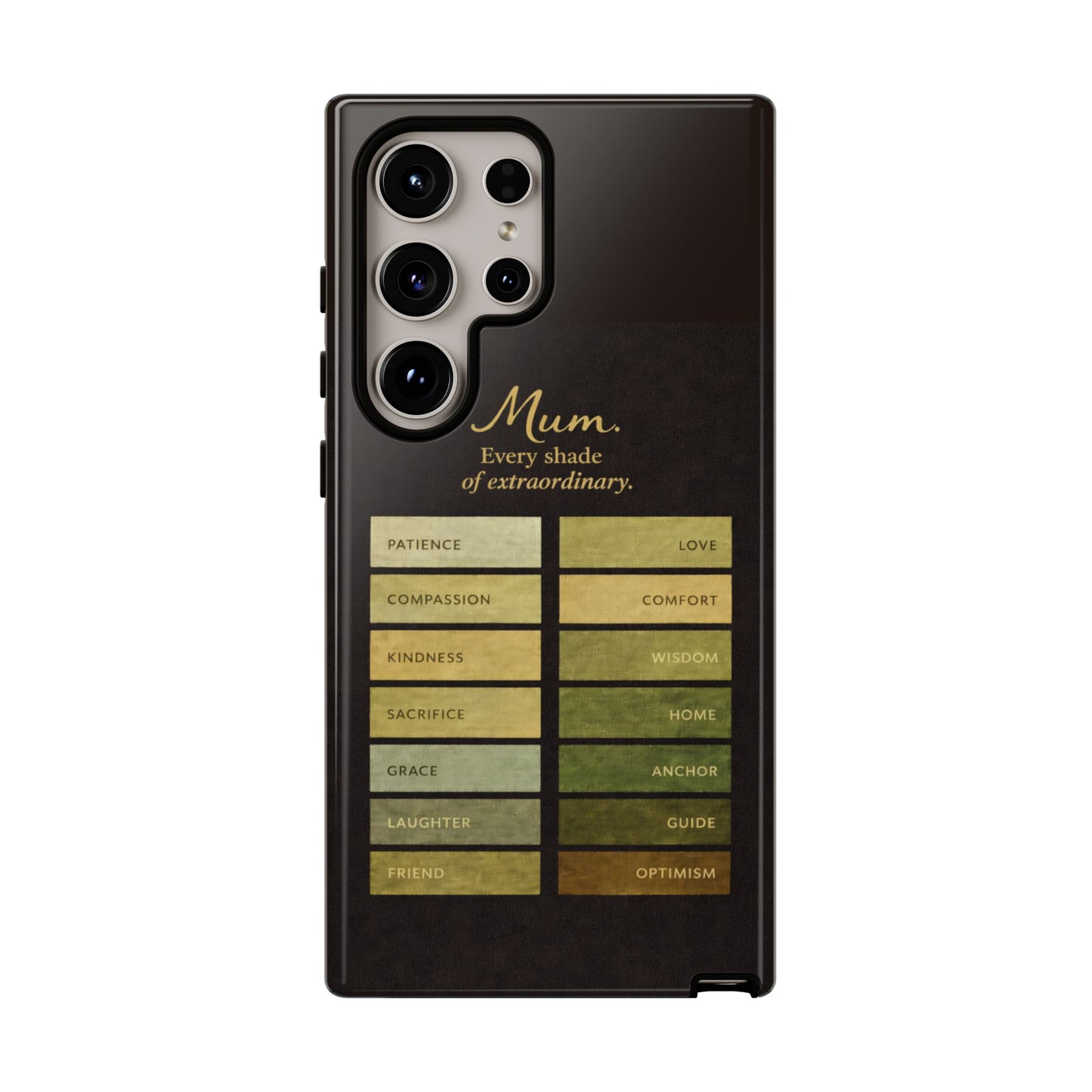 "Every Shade of Extraordinary" Mobile Phone Case (green)
