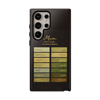 "Every Shade of Extraordinary" Mobile Phone Case (green)