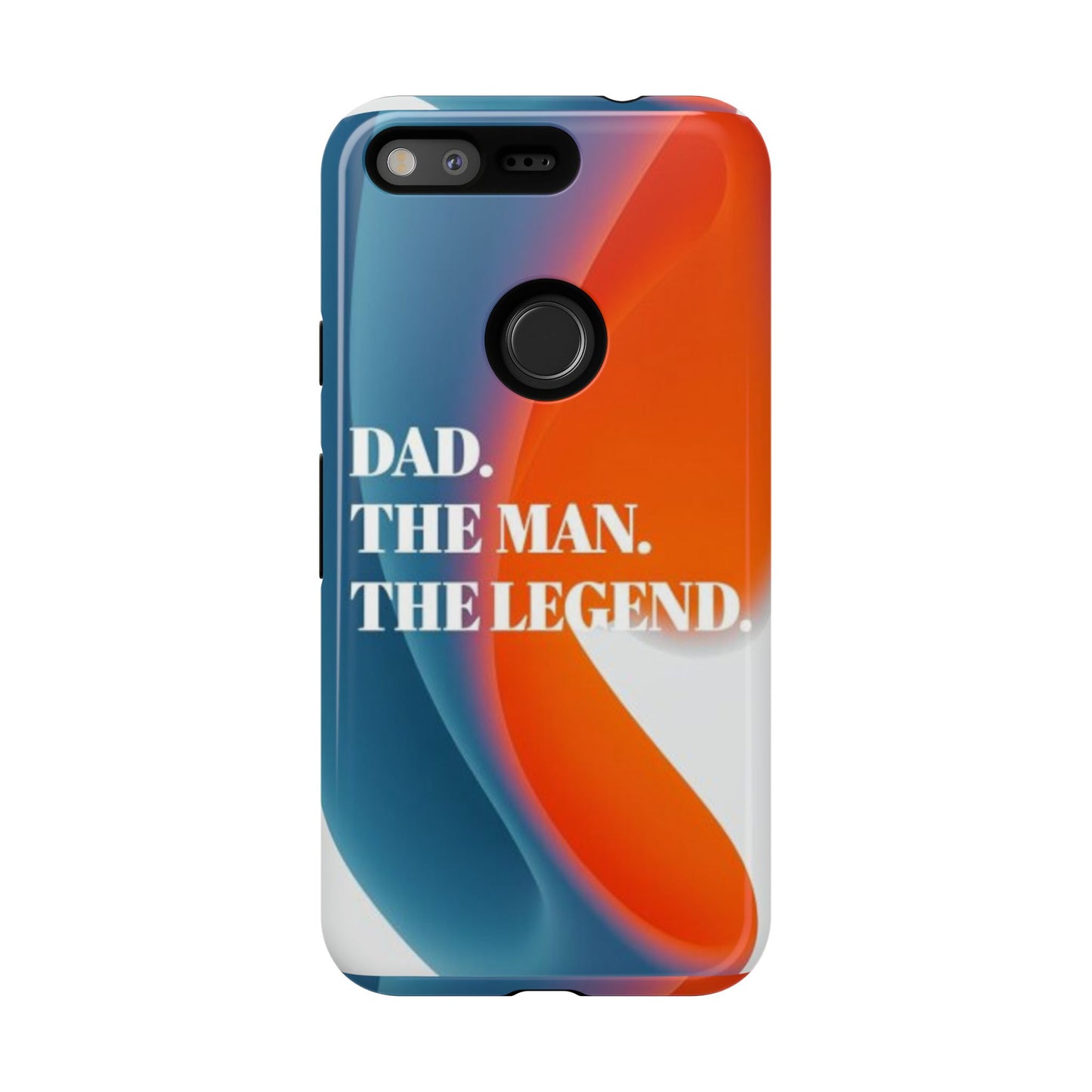 "Dad. The Man. The Legend." Mobile Phone Case (orange)