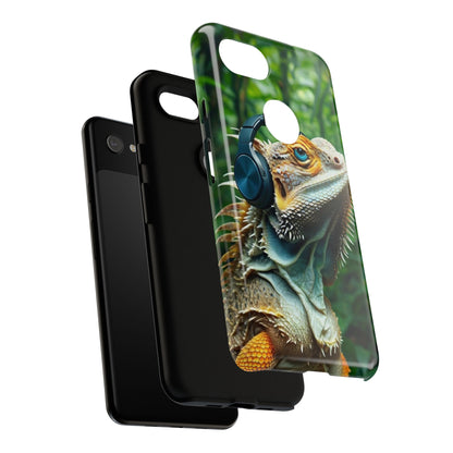 "Bearded Dragon - Jungle Beats" Mobile Phone Case