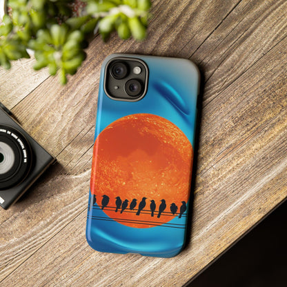 "The Feathered Assembly" Mobile Phone Case (orange)
