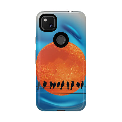 "The Feathered Assembly" Mobile Phone Case (orange)