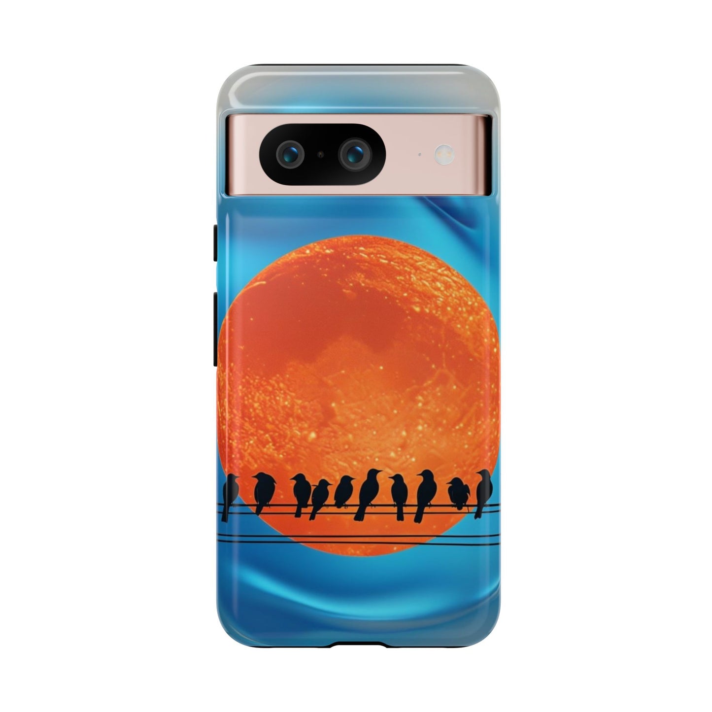 "The Feathered Assembly" Mobile Phone Case (orange)