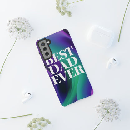 "Best Dad Ever" Mobile Phone Case (purple)