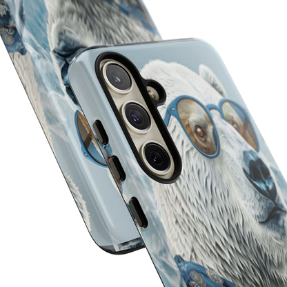 "Urban Zen Polar Bear" Mobile Phone Case (blue)