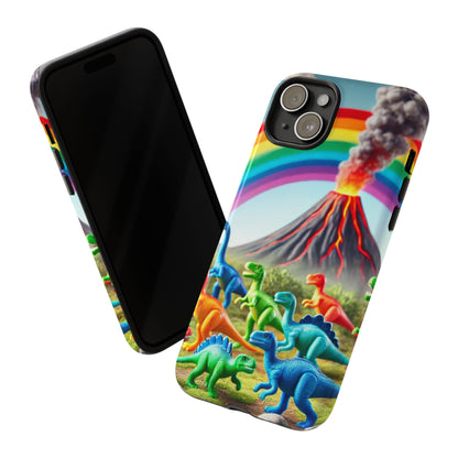 "Rainbow Dinosaurs" Mobile Phone Case