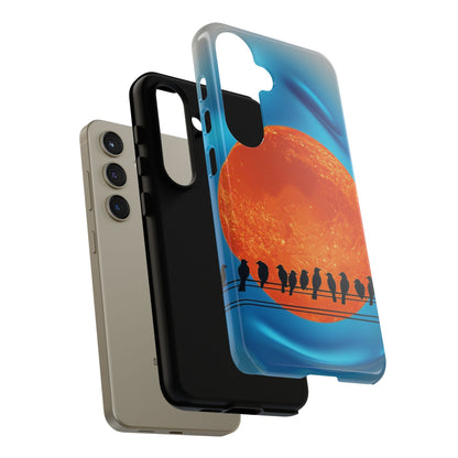"The Feathered Assembly" Mobile Phone Case (orange)