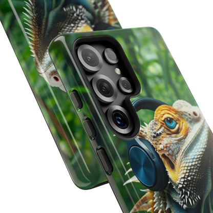 "Bearded Dragon - Jungle Beats" Mobile Phone Case