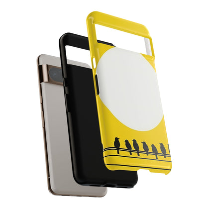 "The Feathered Assembly - Yellow" Mobile Phone Case