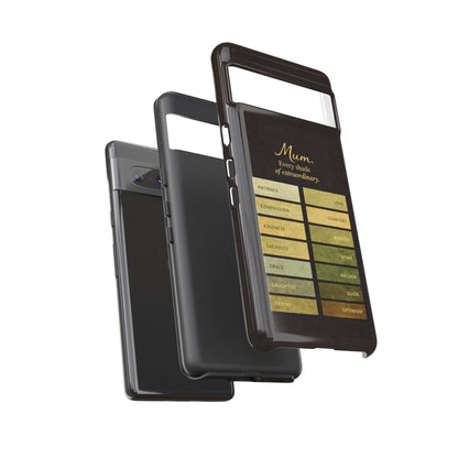 "Every Shade of Extraordinary" Mobile Phone Case (green)