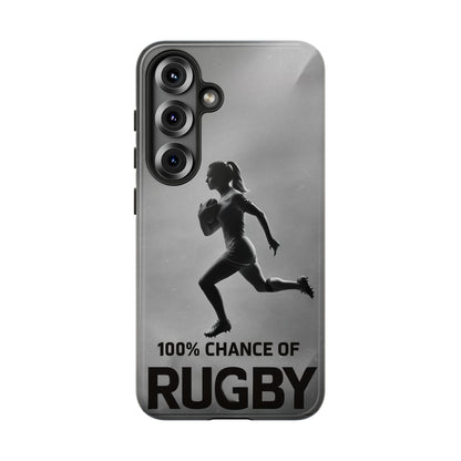 "Rain, Shine, Rugby" Mobile Phone Case