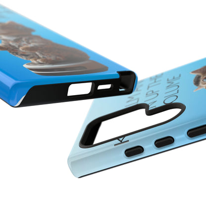 "Keep calm and turn up the volume" Mobile Phone Case (blue)