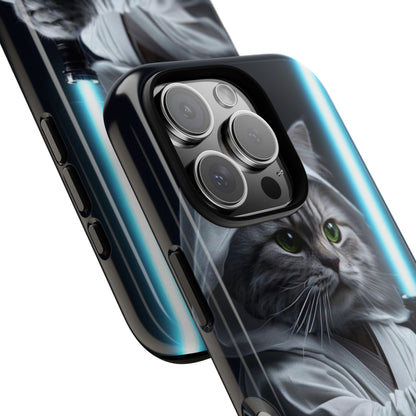 "Jedi Whisker" Mobile Phone Case (blue light sabre)