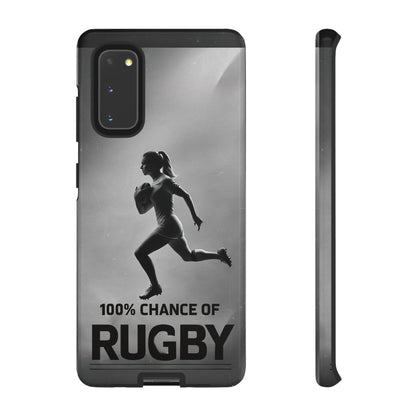 "Rain, Shine, Rugby" Mobile Phone Case