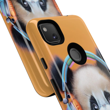 "Baby Panda wearing Headphones" Mobile Phone Case