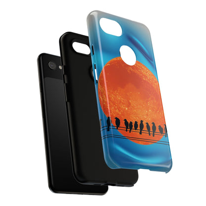 "The Feathered Assembly" Mobile Phone Case (orange)