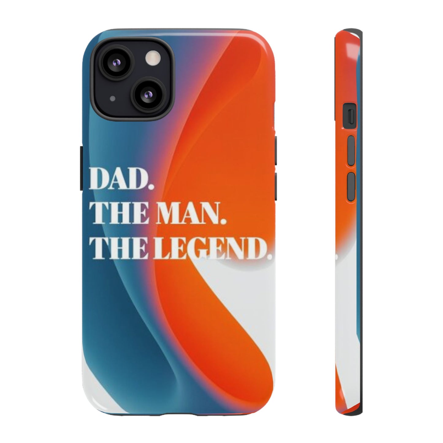 "Dad. The Man. The Legend." Mobile Phone Case (orange)