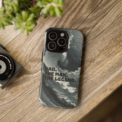 "Dad. The Man. The Legend" Mobile Phone Case (grey)