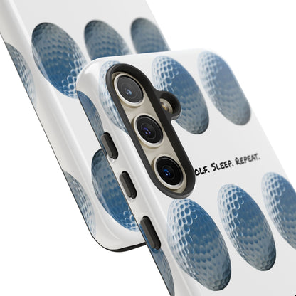 "Eat. Golf. Sleep. Repeat." Mobile Phone Case
