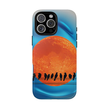 "The Feathered Assembly" Mobile Phone Case (orange)