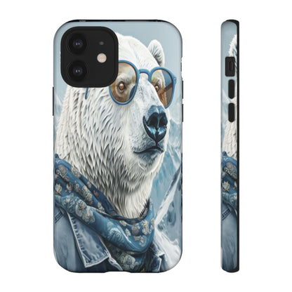 "Urban Zen Polar Bear" Mobile Phone Case (blue)