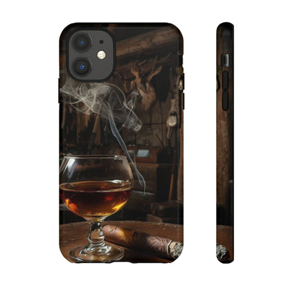 "Hot Whiskey and Cigar" Mobile Phone Case