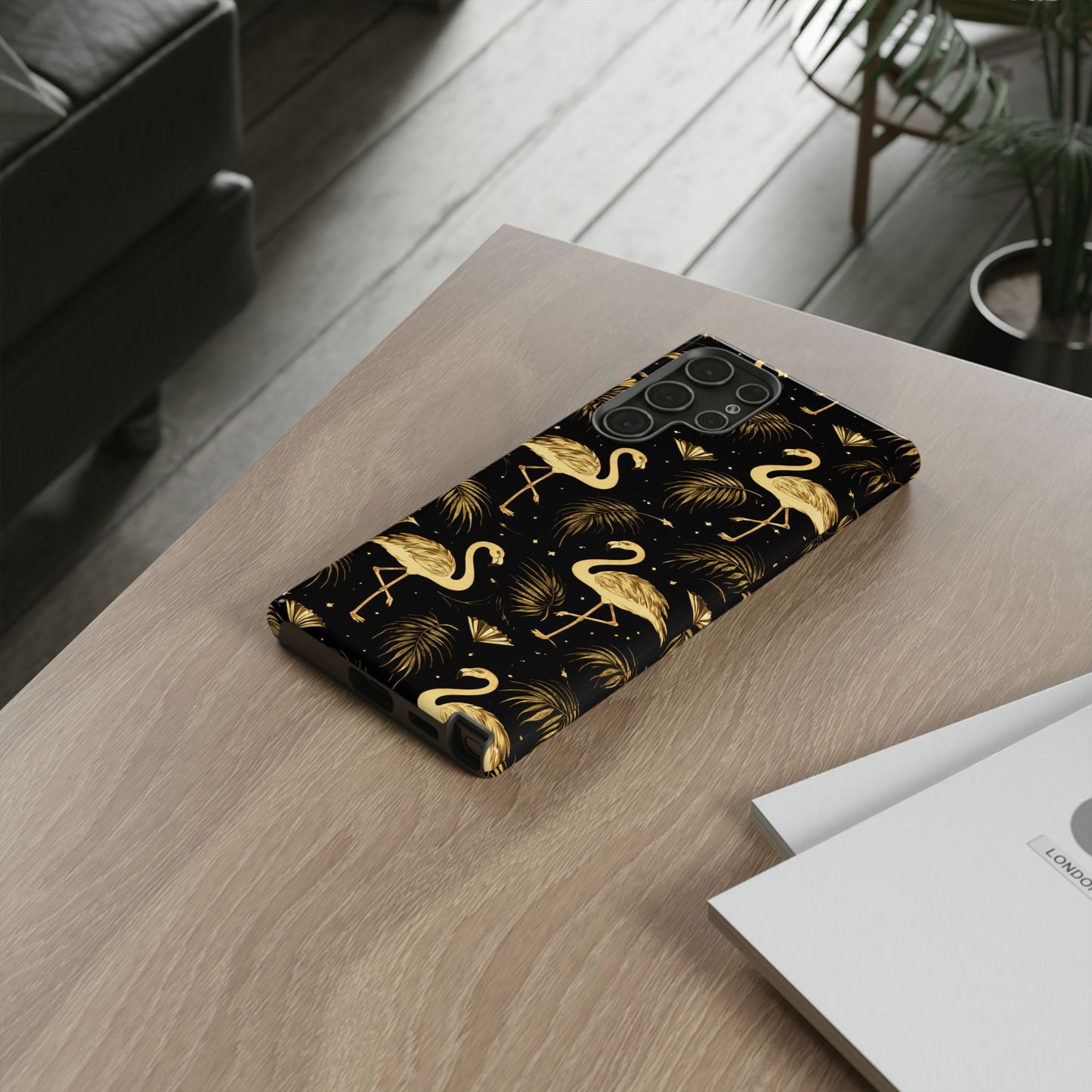 "Gold Flamingo" Mobile Phone Case