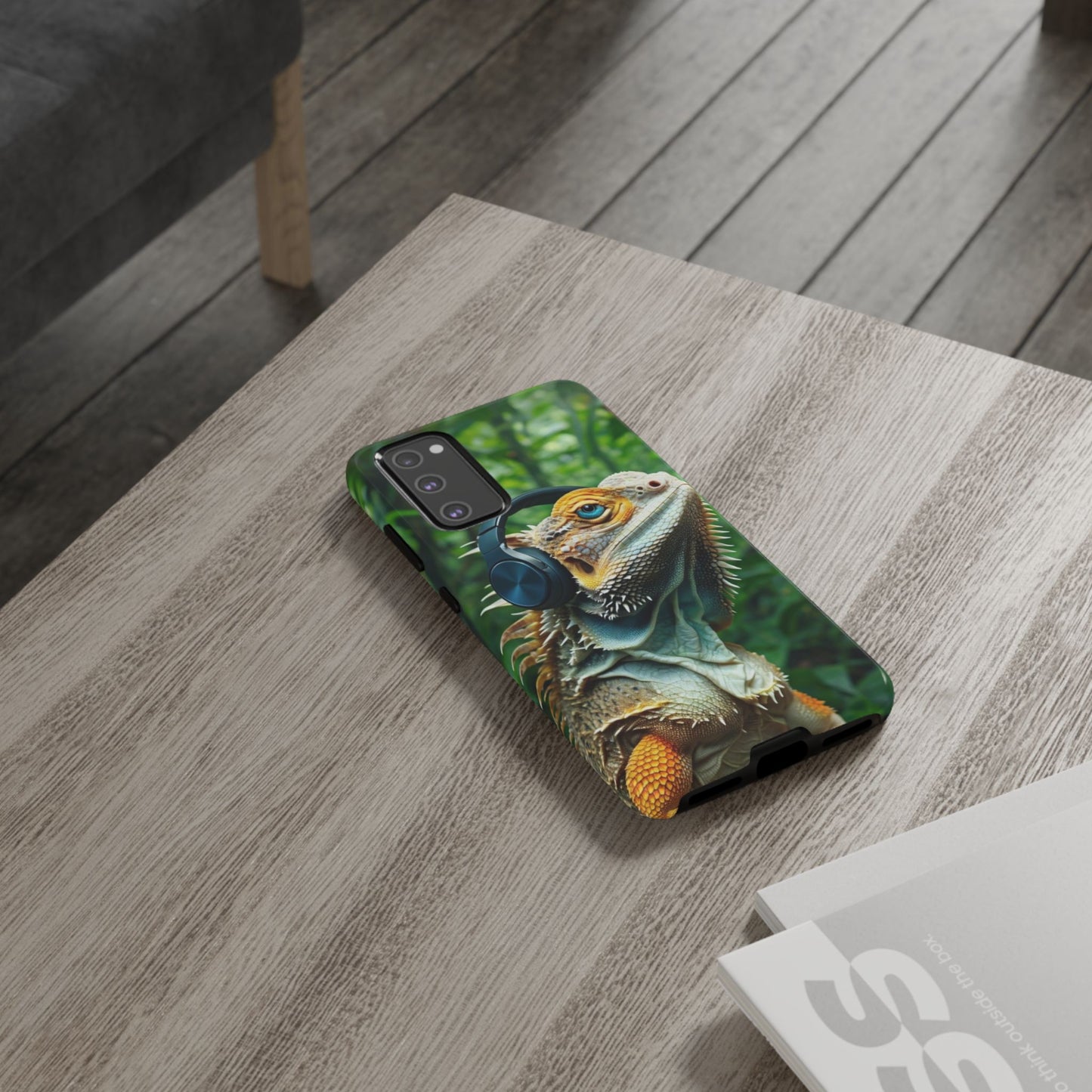 "Bearded Dragon - Jungle Beats" Mobile Phone Case