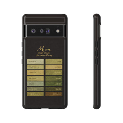 "Every Shade of Extraordinary" Mobile Phone Case (green)