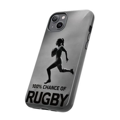 "Rain, Shine, Rugby" Mobile Phone Case