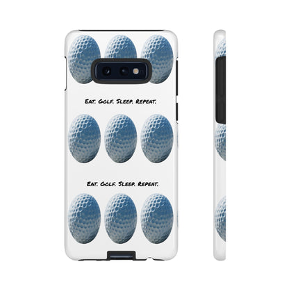 "Eat. Golf. Sleep. Repeat." Mobile Phone Case
