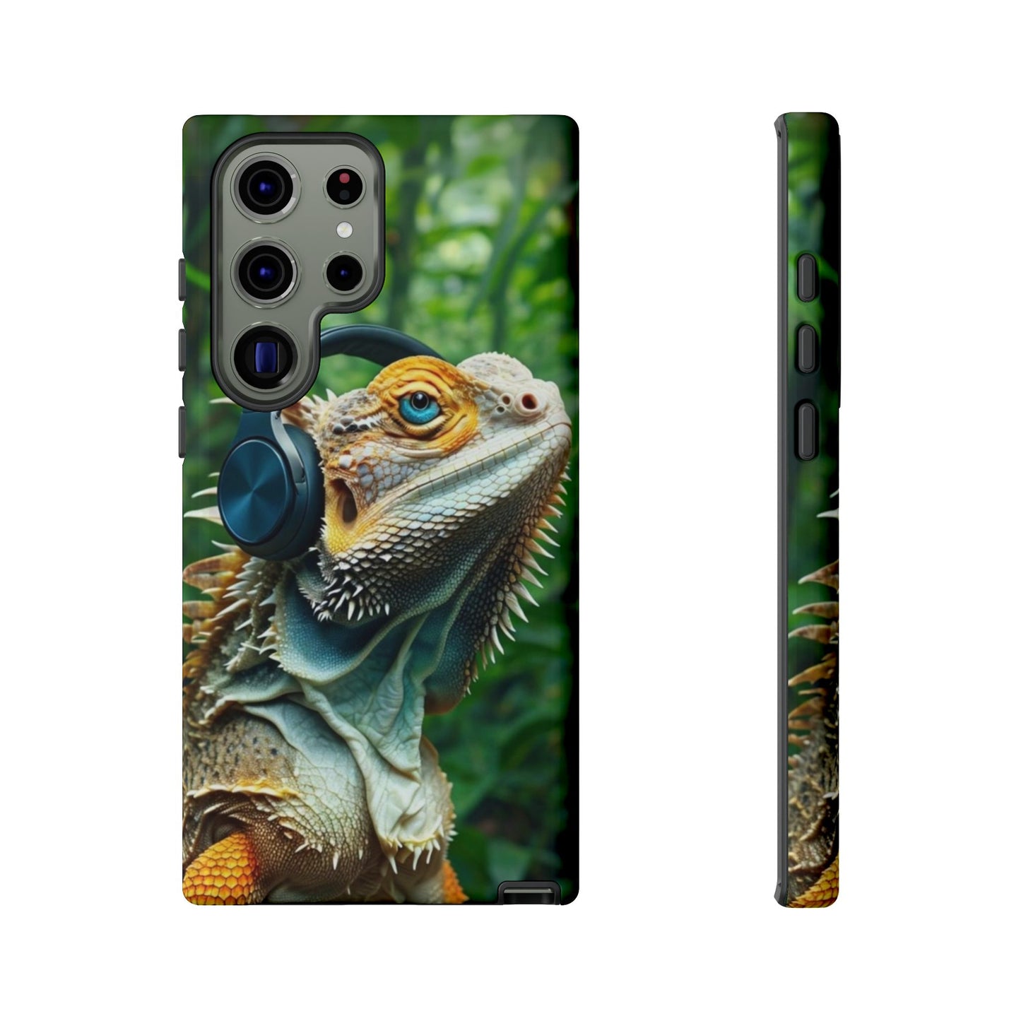 "Bearded Dragon - Jungle Beats" Mobile Phone Case