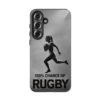 "Rain, Shine, Rugby" Mobile Phone Case