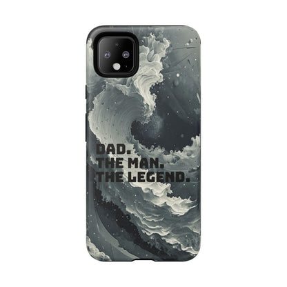 "Dad. The Man. The Legend" Mobile Phone Case (grey)