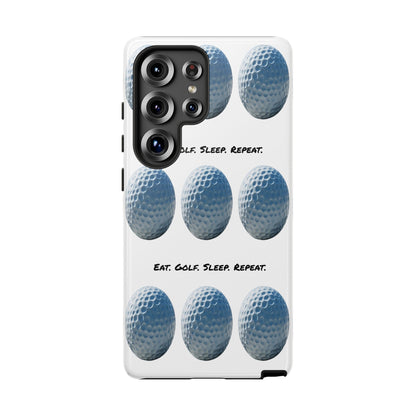 "Eat. Golf. Sleep. Repeat." Mobile Phone Case