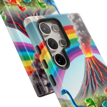 "Rainbow Dinosaurs" Mobile Phone Case