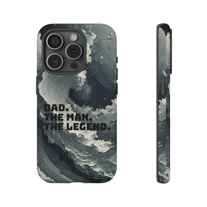 "Dad. The Man. The Legend" Mobile Phone Case (grey)