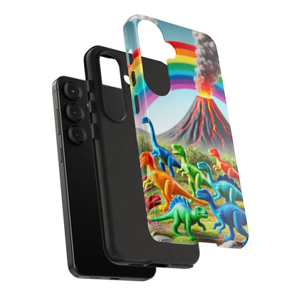 "Rainbow Dinosaurs" Mobile Phone Case