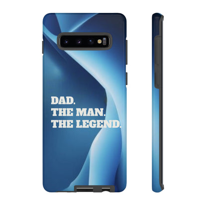 "Dad.  The Man.  The Legend" Mobile Phone Case (blue)